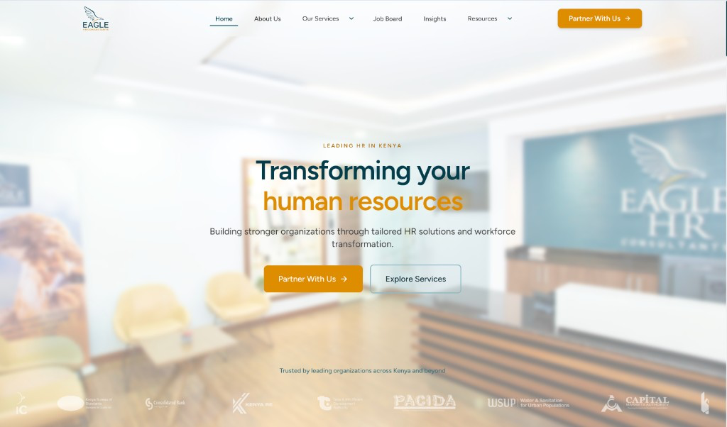 Eagle HR Consultants: A full business operating system — not just a website.